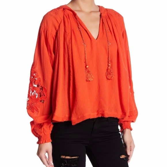 Free People Tops - Free People pullover tunic with hoodie